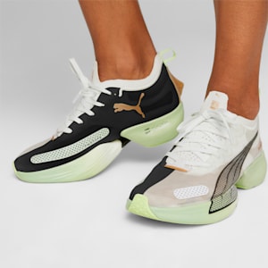 Souliers de course à pied Fast-R NITRO Elite Run 75 Femme, Light Mint-PUMA White